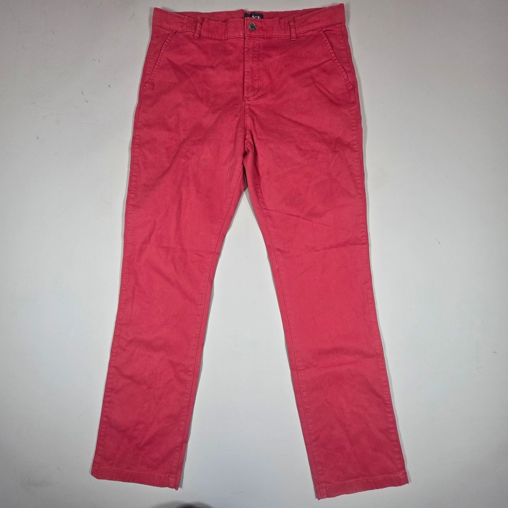 The Children's Place Chino Pants Kids Husky Straight Leg Red Size 18